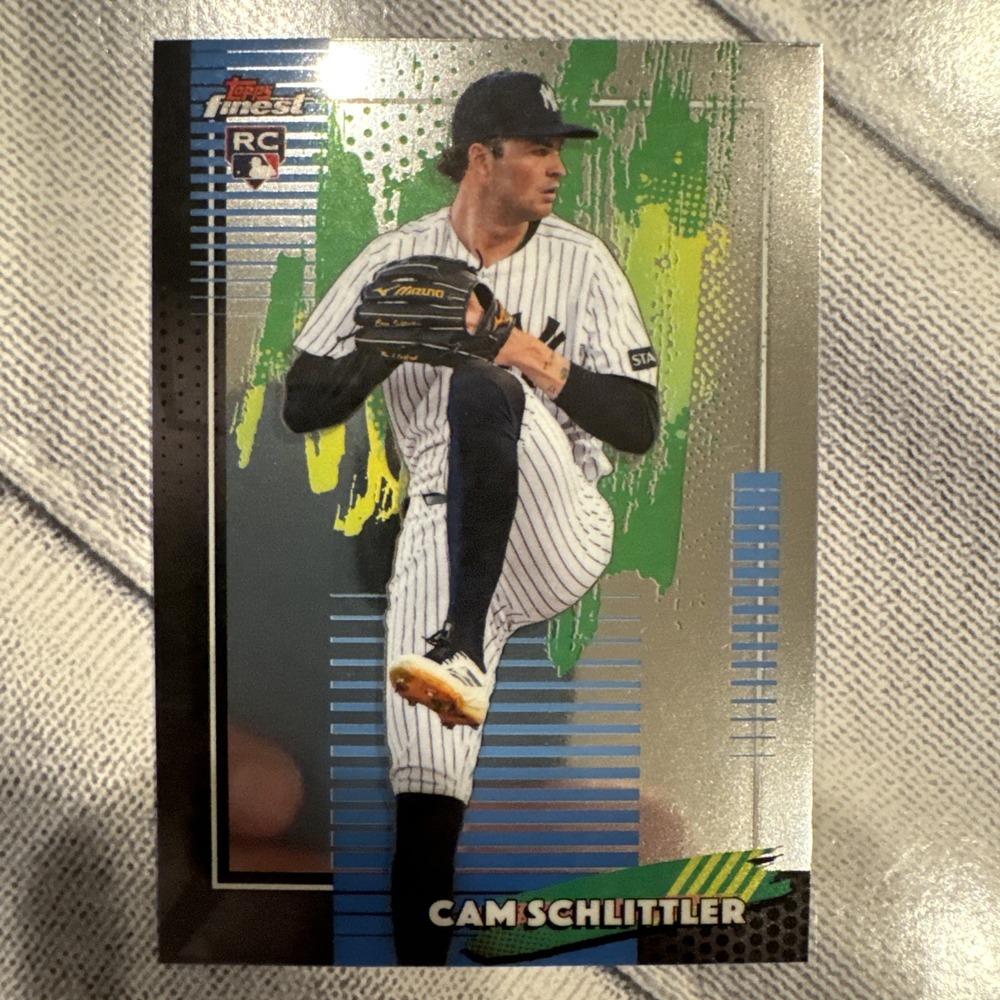 2026 Topps Finest Cam Schlittler RC Common Base New York Yankees Baseball Card